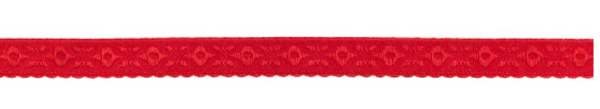 Elastisches Schrägband JACQUARD 12mm rot
